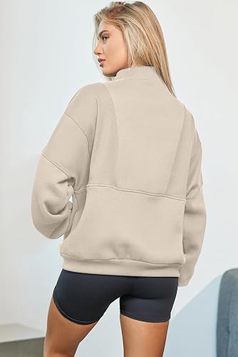 Women Half Zip Oversized Sweatshirts