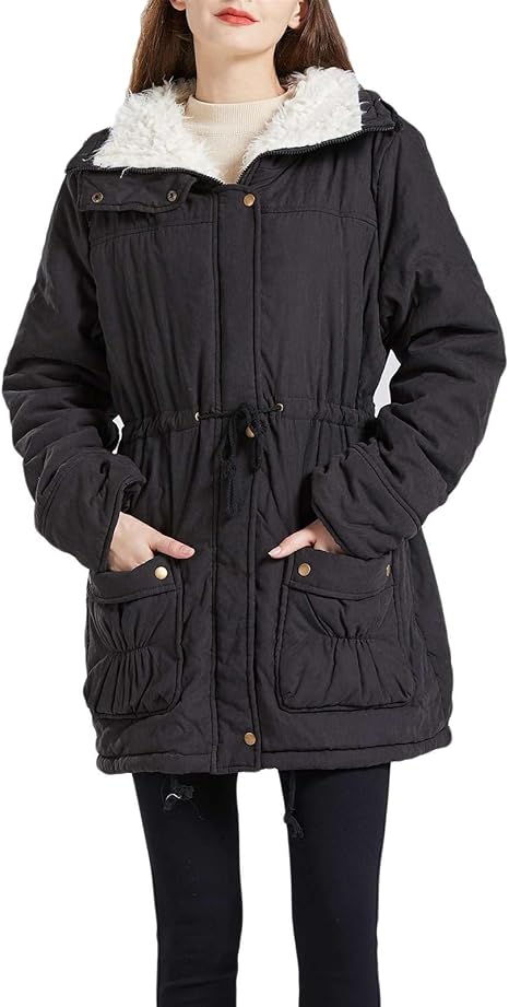 Women's Winter Mid Length Thick Warm Jacket Coat