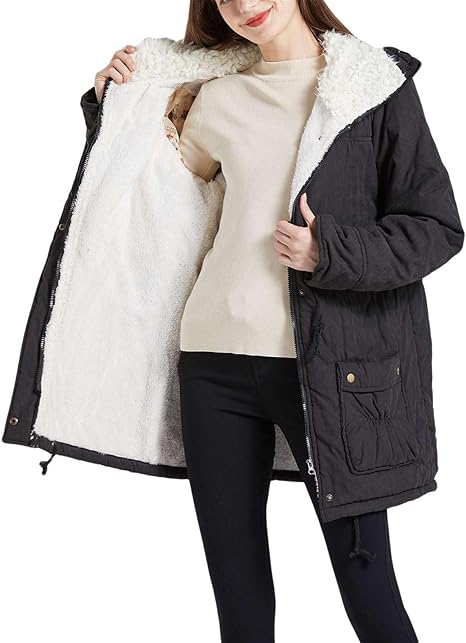 Women's Winter Mid Length Thick Warm Jacket Coat