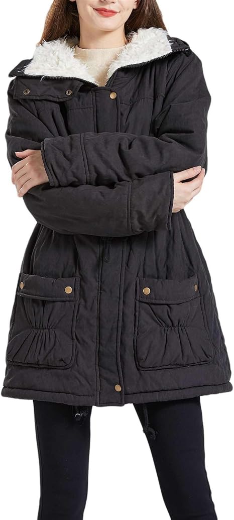 Women's Winter Mid Length Thick Warm Jacket Coat