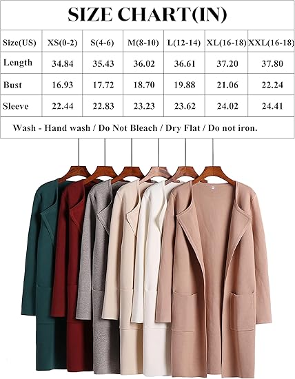 Women's Open Front Knit Lightweight Coat